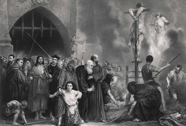 BURNING OF HERETICS.