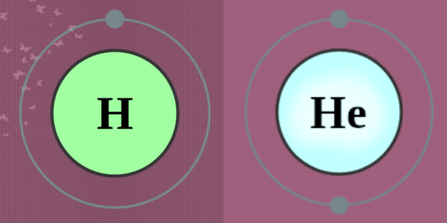 Väte och helium bildas