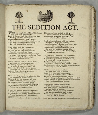 Year 1801, The Sedition Acts Expire