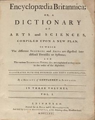 Denis Diderot published the first volume if the Encuclopedia