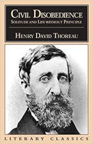 Henry David Thoreau Published Civil Disobedience