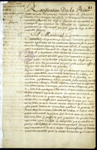 The Great Peace of Montreal