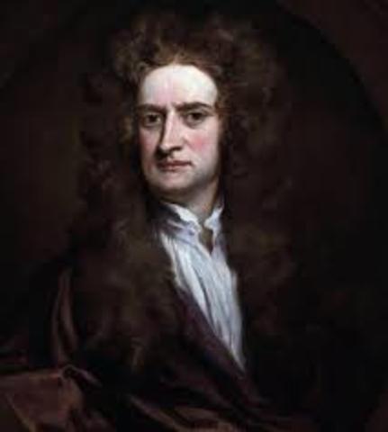 Isaac Newton published his law of gravity