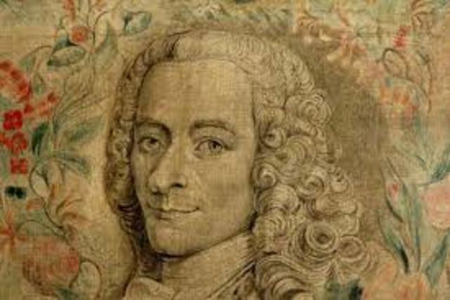 Francois Marie Arouet changed his name to volitaire and goes on to champion individual freedoms