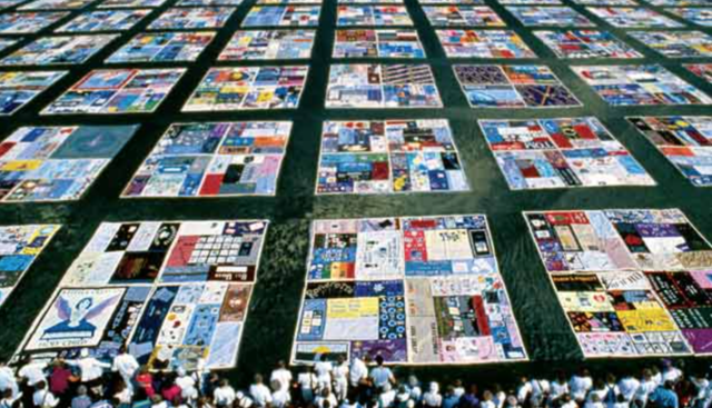 Displaying the AIDS Memorial Quilt