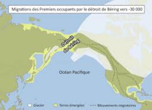 Migration des premiers occupants par la Béringie