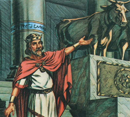 Primer acto de rebeldia contra Salomón