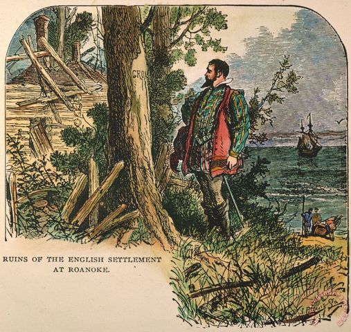 John White returns to Roanoke settlement to find the colony had disappeared