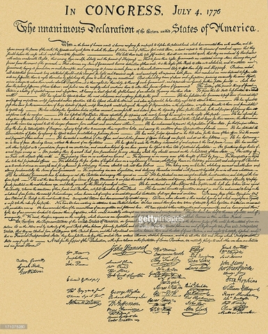 The Declaration of Independence was Ratified