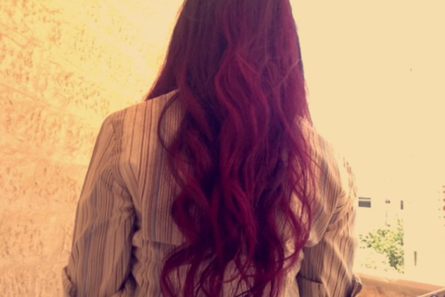 Dyed my hair purple.