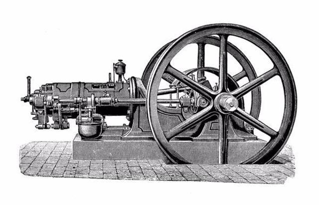 The First Gas Engine is Invented