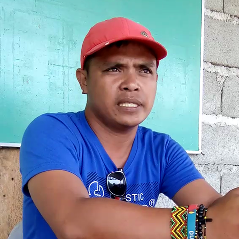 Young land defender Joselito Pasaporte (Compostela Valley)