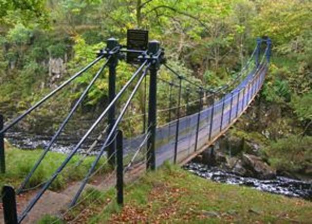 Iron-Chain Suspension Bridge Invented in China.