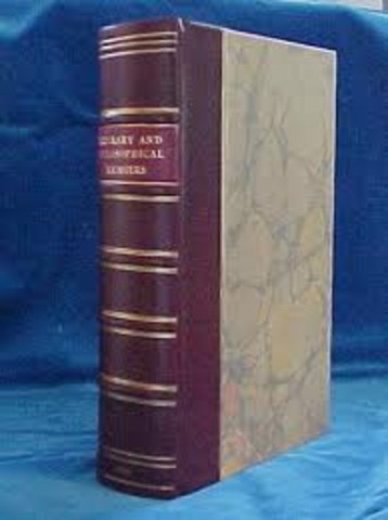 Acceptation in Manchester's Literay and Philosophical Society (date not accurate)