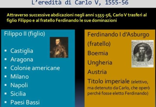 1556 Carlo V abdica