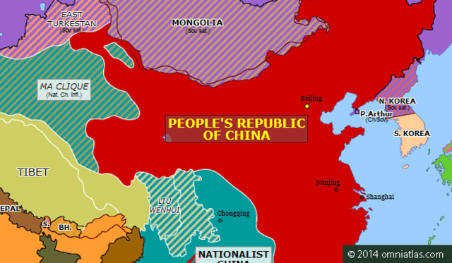 Mao establishes the peoples republic of china