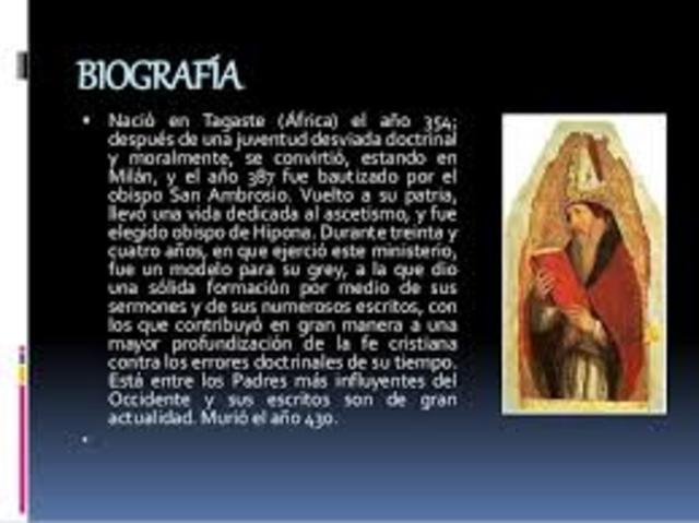 San Agustin SIGLO DEL IV y V La verdad no debe buscarse en el exterior del hombre, sino en su mismo interior
