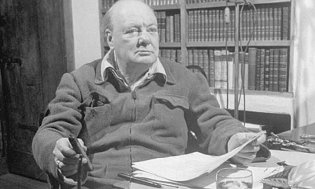 Winston Churchill retires