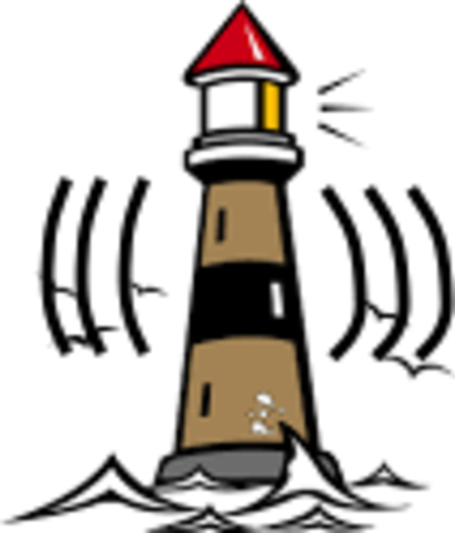 The first Earthquake hit the lighthouse