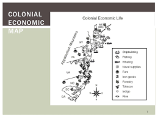 Colonial Economies