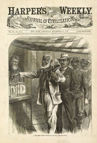 African Americans granted the right to vote