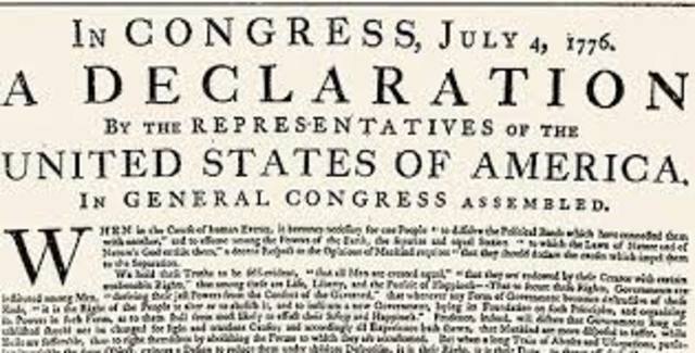 The Declaration of Independence