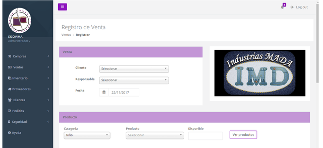 DEFENSA DE DISEÑO DE PANTALLAS  EL SISTEMA