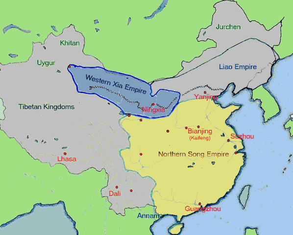 Genghis Khan attacks the Chinese Kingdoms (Xi Xia and Jin Dynasty)