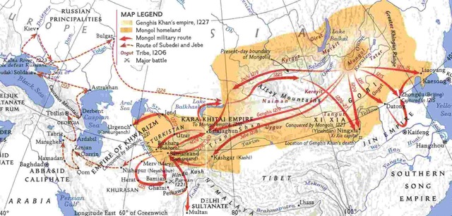 Genghis Khan plans to attack the Khwarezm Empire