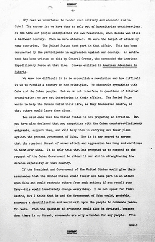 ussr timetoast sends khrushchev missiles guarantees