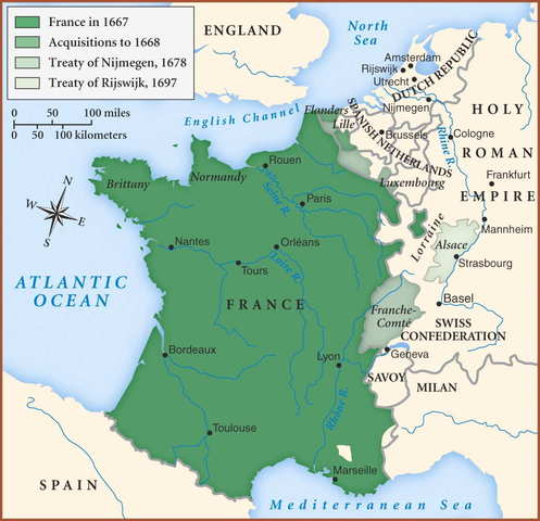 L'acquisition de territoires de France