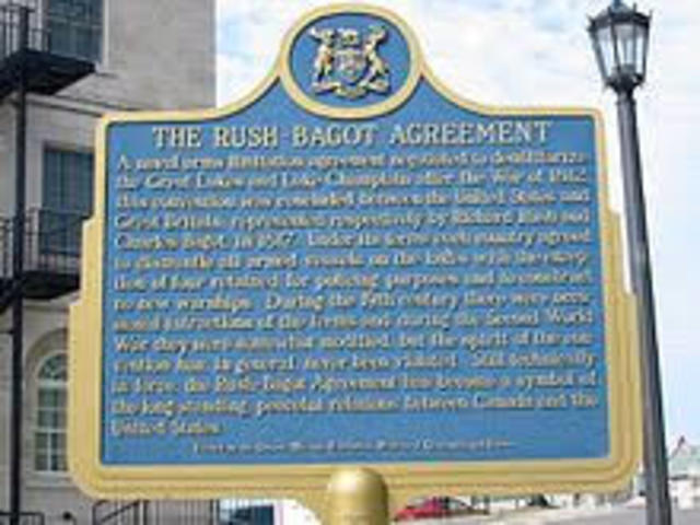 Rush-Bagot treaty is signed