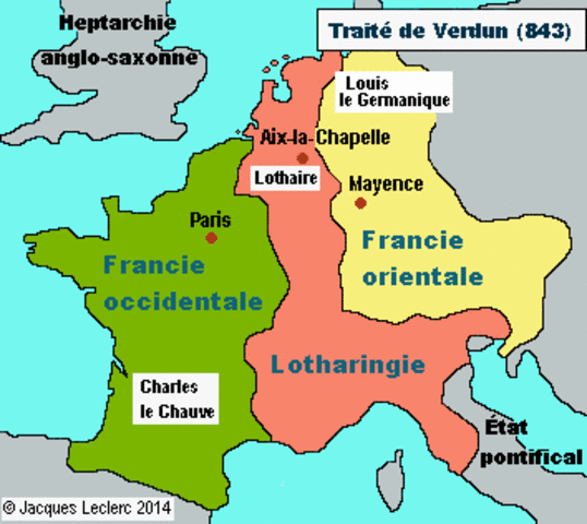 Le traité de Verdun