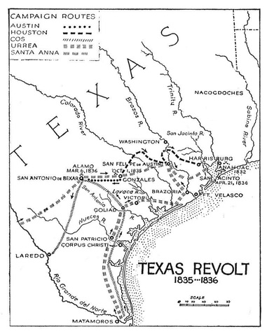 Texan Revolt Against Mexico
