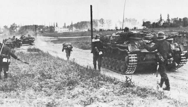 Germany invades Poland with Blitzkrieg warfare