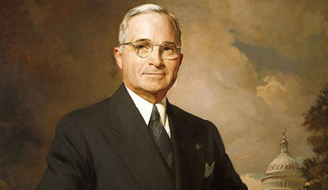Harry S. Truman is president