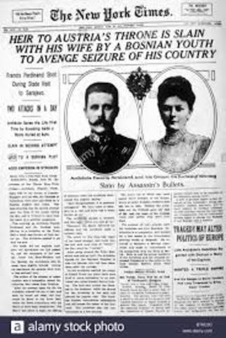 Franz Ferdinand was assasinated