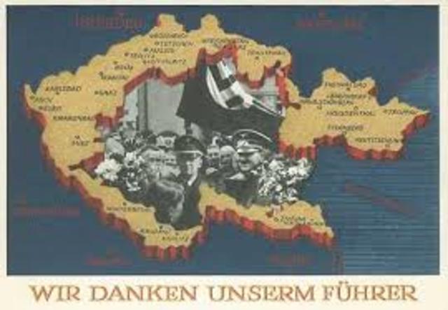 Germany takes the Sudentenland