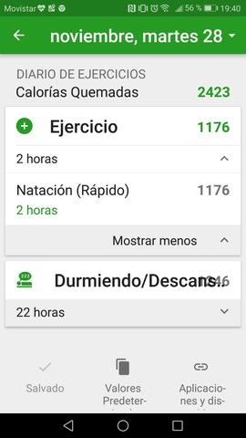 Entrenamiendo de natación