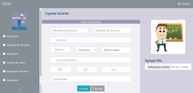 Entregas de todas las pantallas del sistema.