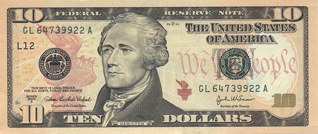 Ten Dollar Bill