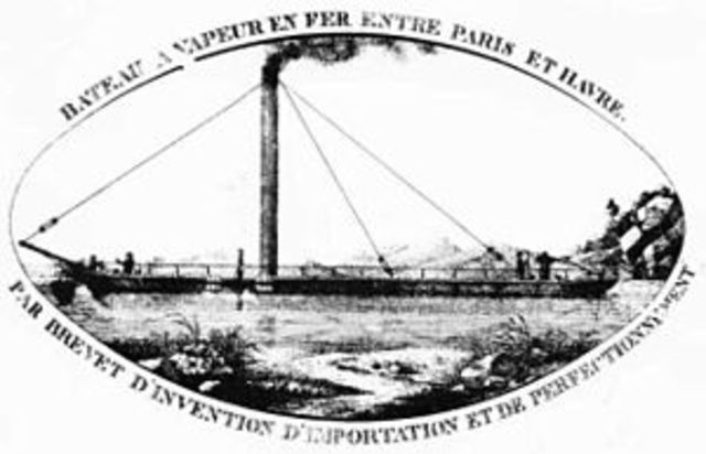 Primer vaixell de vapor de ferro