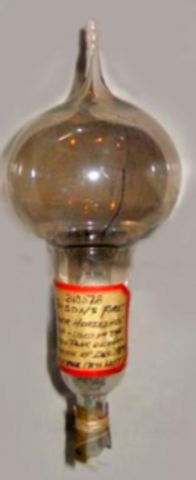 The first light bulb