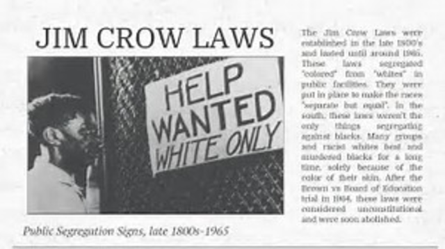 Jim Crow law