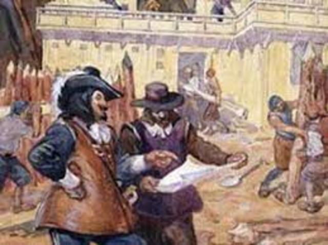 Fondation de Québec par Samuel de Champlain