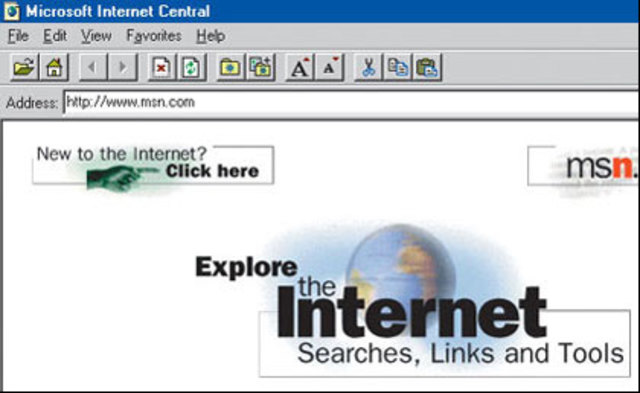 Windows 95 - Internet Explore