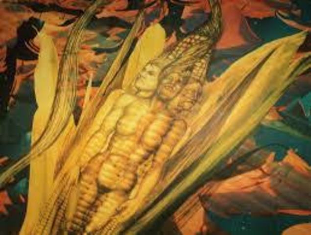 Escribió Hombres de maíz