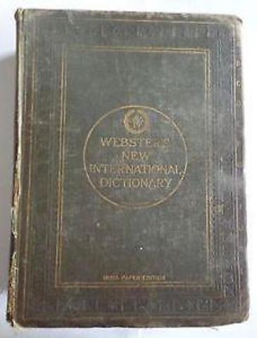 Webster Dictionary