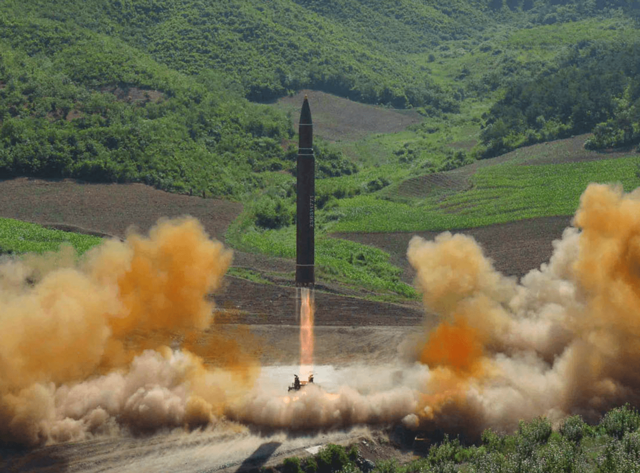 Hwasong - 14 Ballistic Missile Launch