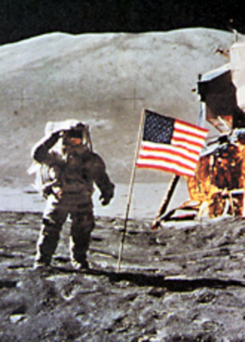 first man on the moon :O